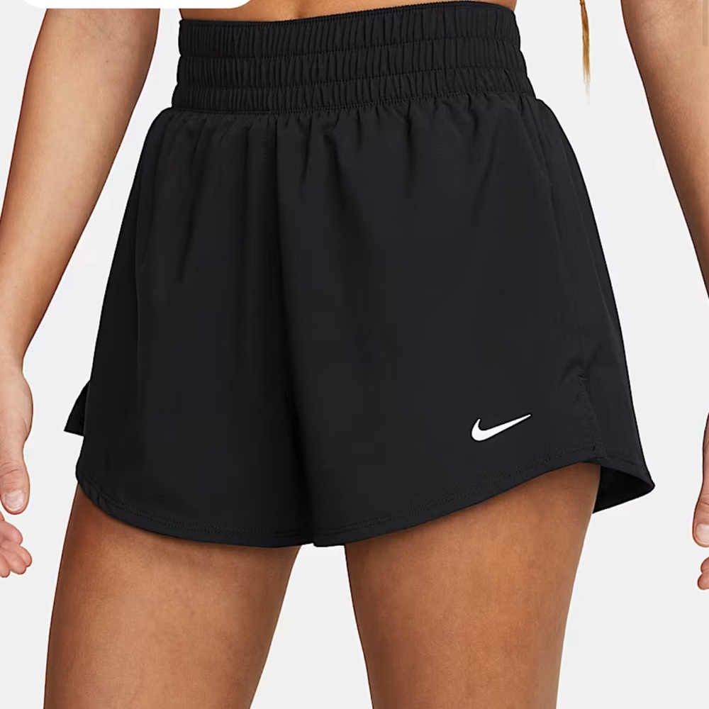 Nike Black Athletic Shorts with Elastic Waistband